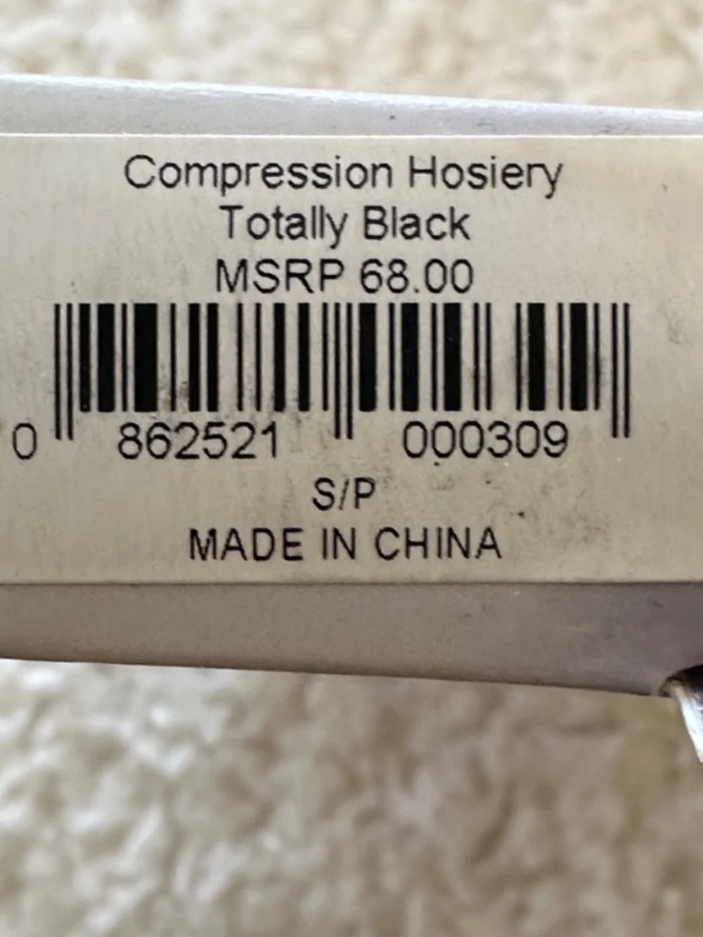 TRAMPS Jocelynne Fashion Compression Hosiery - Black 25-30mmhg Small Petite - Picture 2 of 4